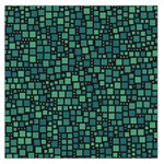 Squares cubism geometric background Square Satin Scarf (36  x 36 )