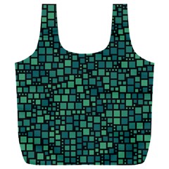 Squares cubism geometric background Full Print Recycle Bag (XXL) from ZippyPress Front