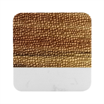 Squares cubism geometric background Marble Wood Coaster (Square)