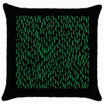Confetti Texture Tileable Repeating Throw Pillow Case (Black)