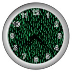 Confetti Texture Tileable Repeating Wall Clock (Silver)