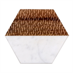 Confetti Texture Tileable Repeating Marble Wood Coaster (Hexagon) 