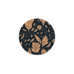Background Pattern Leaves Texture Golf Ball Marker