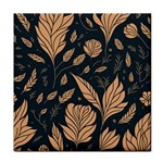 Background Pattern Leaves Texture Face Towel