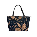 Background Pattern Leaves Texture Classic Shoulder Handbag