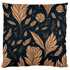 Background Pattern Leaves Texture Large Cushion Case (Two Sides) from ZippyPress Front