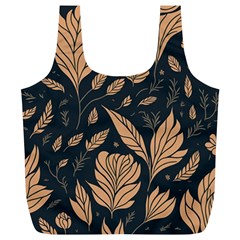 Background Pattern Leaves Texture Full Print Recycle Bag (XL) from ZippyPress Front