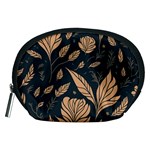 Background Pattern Leaves Texture Accessory Pouch (Medium)