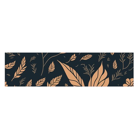 Background Pattern Leaves Texture Oblong Satin Scarf (16  x 60 ) from ZippyPress Front