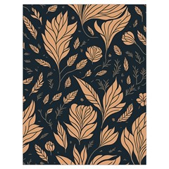 Background Pattern Leaves Texture Drawstring Bag (Large) from ZippyPress Front