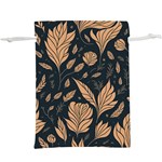 Background Pattern Leaves Texture Lightweight Drawstring Pouch (XL)