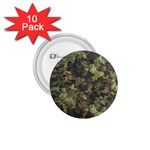Green Camouflage Military Army Pattern 1.75  Buttons (10 pack)