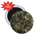 Green Camouflage Military Army Pattern 2.25  Magnets (10 pack) 