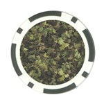 Green Camouflage Military Army Pattern Poker Chip Card Guard