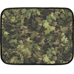 Green Camouflage Military Army Pattern Fleece Blanket (Mini)
