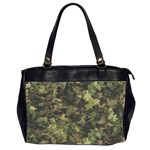 Green Camouflage Military Army Pattern Oversize Office Handbag (2 Sides)