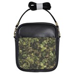 Green Camouflage Military Army Pattern Girls Sling Bag