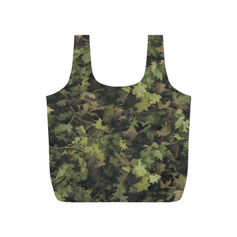 Green Camouflage Military Army Pattern Full Print Recycle Bag (S) from ZippyPress Front