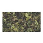Green Camouflage Military Army Pattern Satin Wrap 35  x 70 