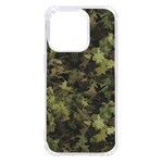 Green Camouflage Military Army Pattern iPhone 14 Pro TPU UV Print Case