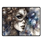 Woman in Space Two Sides Fleece Blanket (Small)
