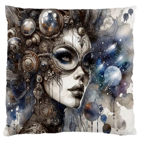 Woman in Space Standard Premium Plush Fleece Cushion Case (Two Sides) from ZippyPress Front