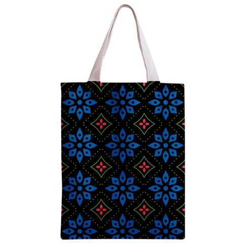 Flowers Pattern Floral Seamless Zipper Classic Tote Bag from ZippyPress Front