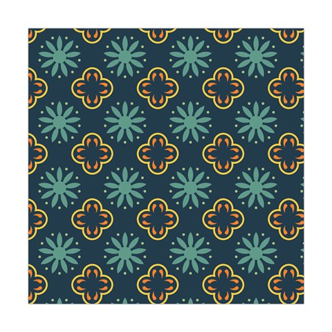 Flowers Pattern Design Abstract Square Tapestry (Large) from ZippyPress Front