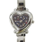 Pattern Seamless Antique Luxury Heart Italian Charm Watch