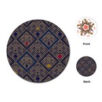 Pattern Seamless Antique Luxury Playing Cards Single Design (Round)