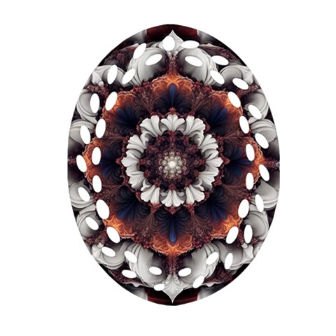 Mandala Design Pattern Ornament (Oval Filigree) from ZippyPress Front