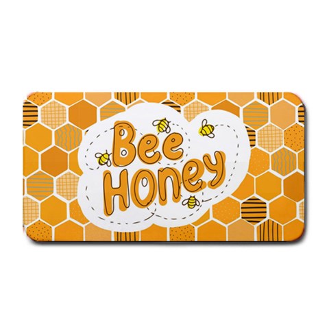 Bee Honey Honeycomb Hexagon Medium Bar Mat from ZippyPress 16 x8.5  Bar Mat