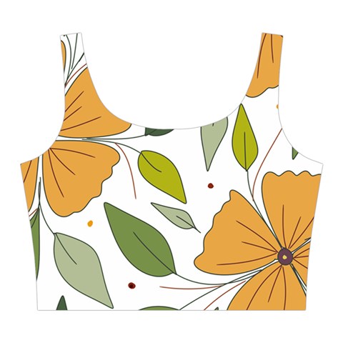 Flower Petal Plant Leaves Midi Sleeveless Dress from ZippyPress Top Front