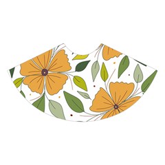 Flower Petal Plant Leaves Midi Sleeveless Dress from ZippyPress Skirt Front