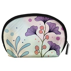 Flower Paint Flora Nature Plant Accessory Pouch (Large) from ZippyPress Back