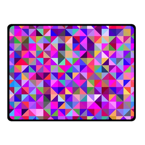 Floor Colorful Triangle Fleece Blanket (Small) from ZippyPress 50 x40  Blanket Front