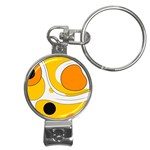 Abstract Pattern Nail Clippers Key Chain