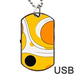 Abstract Pattern Dog Tag USB Flash (One Side)