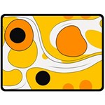 Abstract Pattern Two Sides Fleece Blanket (Large)