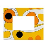 Abstract Pattern White Tabletop Photo Frame 4 x6 