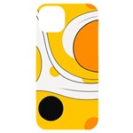 Abstract Pattern iPhone 14 Plus Black UV Print Case
