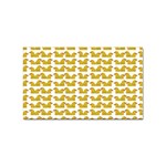 Little Bird Motif Pattern Wb Sticker Rectangular (10 pack)