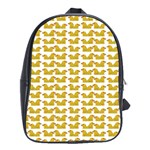 Little Bird Motif Pattern Wb School Bag (Large)