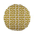 Little Bird Motif Pattern Wb Standard 15  Premium Round Cushions