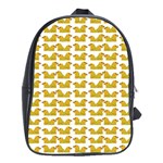 Little Bird Motif Pattern Wb School Bag (XL)