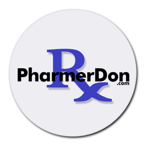 PharmerDon Logo Round Mousepad from ZippyPress Front