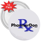 PharmerDon Logo 3  Button (10 pack)