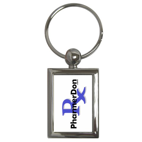 PharmerDon Logo Key Chain (Rectangle) from ZippyPress Front