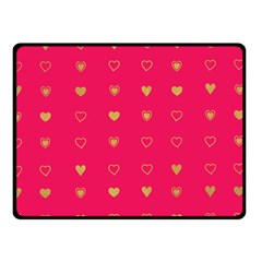 Illustrations Heart Pattern Design Two Sides Fleece Blanket (Small) from ZippyPress 45 x34  Blanket Back