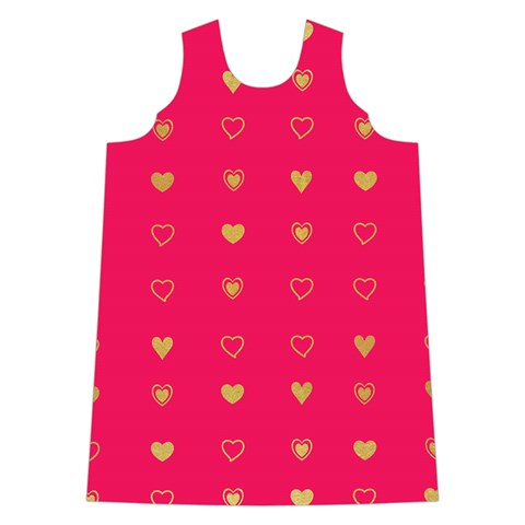 Illustrations Heart Pattern Design Shoulder Cutout Velvet One Piece from ZippyPress Front